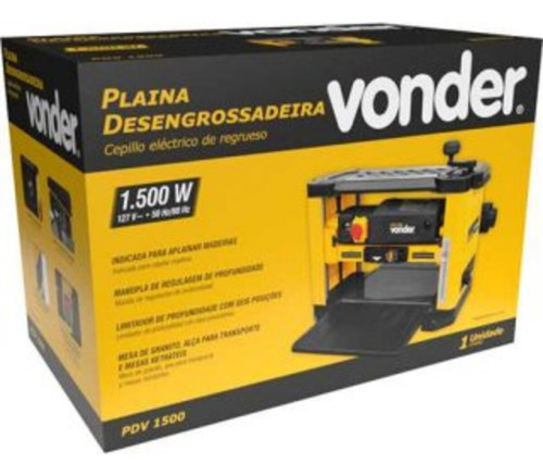 Plaina Desengrossadeira, Pdv 1500, 220 V~, Vonder