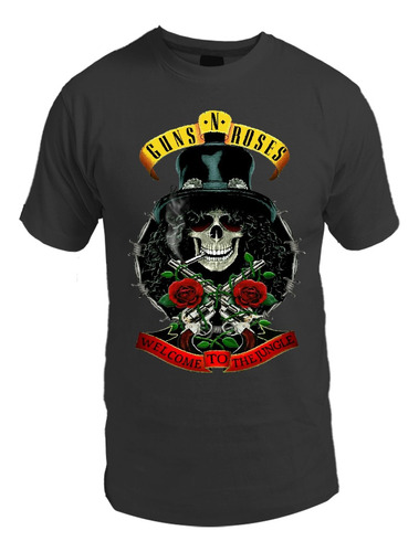 Remera De Guns And Roses / Slash / Welcome To The Jungle