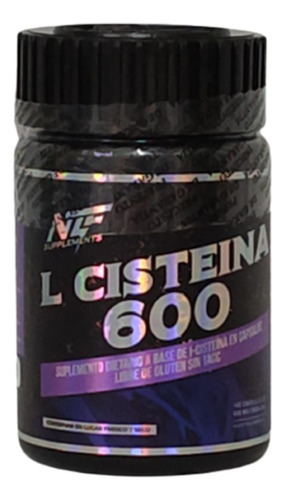L Cisteina X 100 Cap 600 Mg Sin Tacc Unica Aprobada Ntf