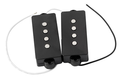 Black Noiseless 4 Strings Jazz Bass Guitar Pickups Conjunto