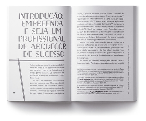 Arquitecto emprendedor: libro sobre cómo construir negocios innovadores y rentables, de Fábio Ordones, tapa blanda en portugués, 2022.