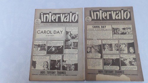 Lote Por Dos Historietas Comic ** Intervalo ** Año 1966