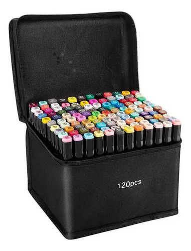 Marcadores Diseño Touch Doble Punta Permanente Bolso 120 Pcs