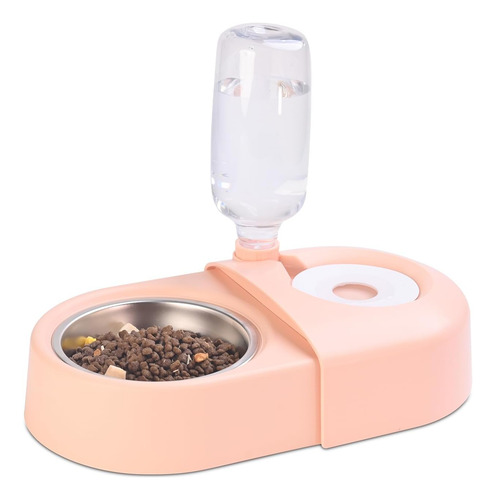 Juego De Cuencos Para Perros Rosados, Cuencos De Agua Y Comi
