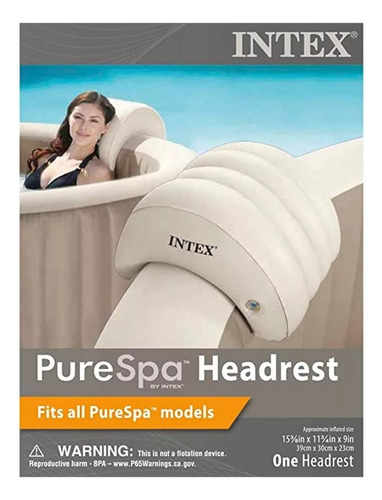 Almohada Reposacabeza Para Jacuzzi Purespa Intex