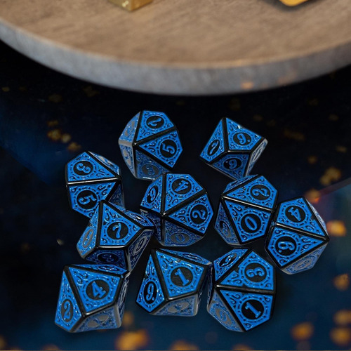 6 Juego De Dados Poliédricos De 2-6 Paquetes De 6 Piezas