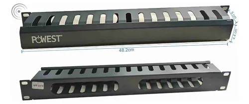 ORGANIZADOR HORIZONTAL METALICO 1U POWEST