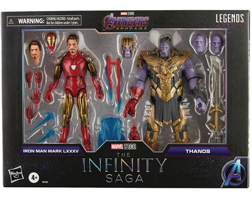 Marvel Legends Infinity Saga Figuras Iron Man Y Thanos 2021