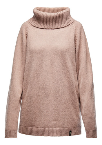 Sweater Polera Cacique Mujer Cuello Alto Lana - Abrigado