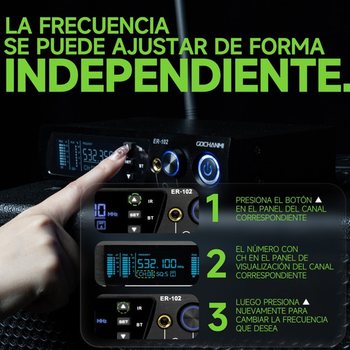 Sistema Monitoreos Gc Er102 1 Canal 10 Receptores Bluetooth