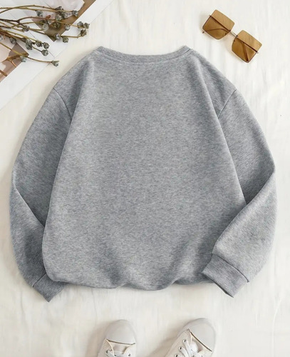 Polera Mujer Otoño Invierno Estampado Suéter Cuello Redondo