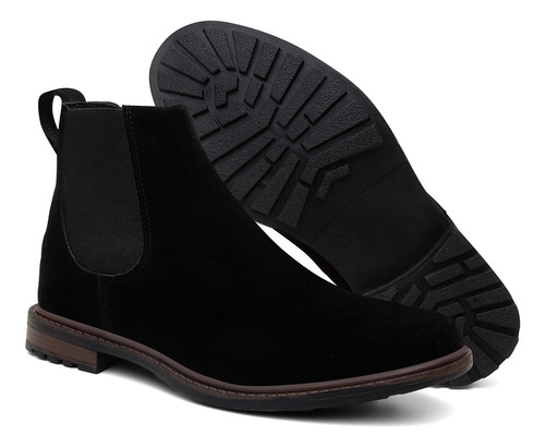 Bota Botina Camurça, Butinas Masculina Chelsea 100 Vaquejada