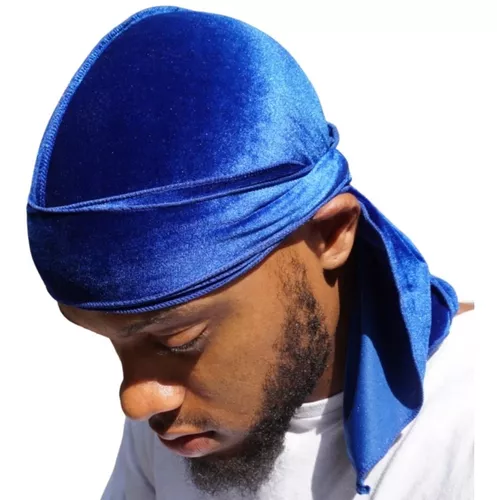 Bandana Durag Preta Touca 360waves Dureg Hiphop Rapper - Escorrega