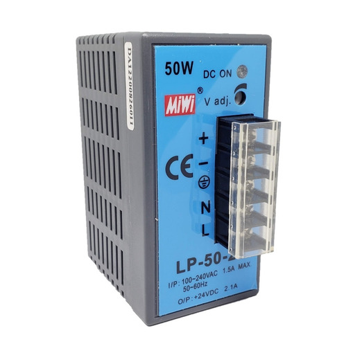Imagen 1 de 3 de Fuente Switching Regin Power 24v Dc 2.1a 50w Para Riel Din