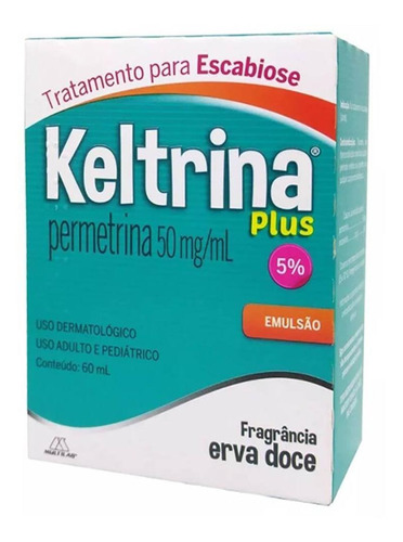 Keltrina Plus 5% Tratamento De Escabiose Loção Com 60ml