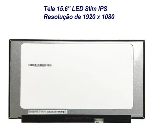 Tela 15.6 Full Hd Ips Para Notebook Dell Vostro 3515 P112f