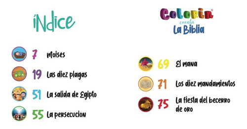Biblia Para Niños - Colorin Cuenta La Biblia - Éxodo