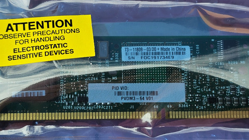 Tarjeta Cisco Pvdm3-64 Para Routers 2900 Y 3900 Nueva (Usado)