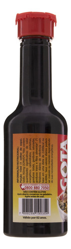 Molho shoyu Maratá Gota sem glúten em frasco 150 ml