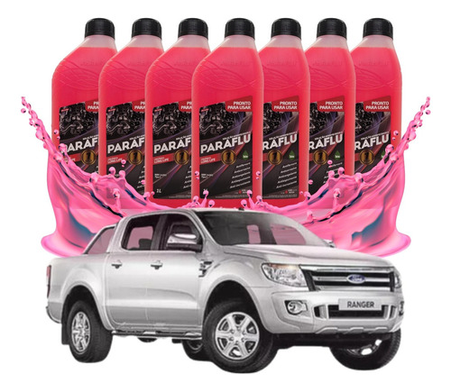 Kit Aditivo Radiador Paraflu Pronto Uso Ford Ranger Flex 2.5