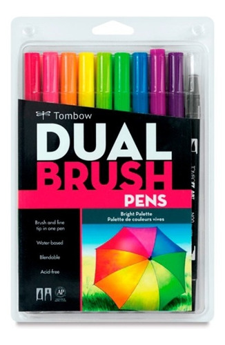 Marcadores Tombow Dual Brush Set X 10 Unidades