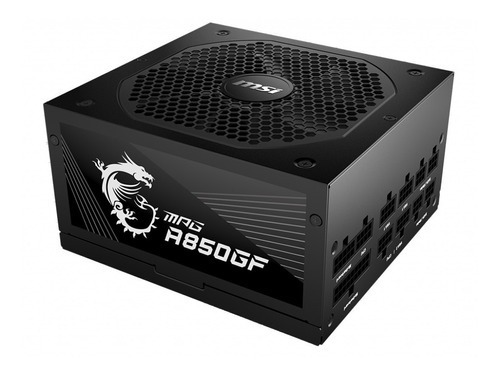 Fuente 850w Modular Msi Mpg A850gf 80+ Gold Full Color Negro