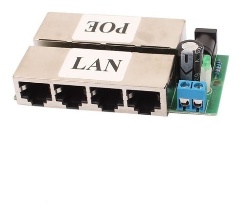 Imagen 1 de 8 de Poe Injector 4 Puertos Ethernet Router Camaras Ip Antena