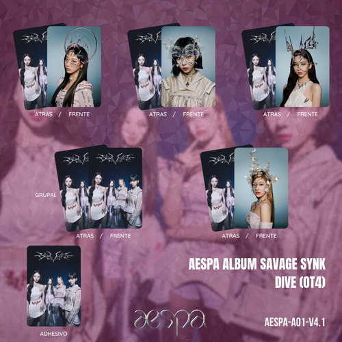 Photocards Aespa -  Savage Synk Dive (ot4)