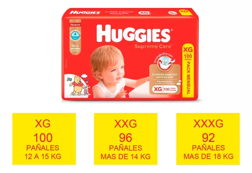 Pañales Huggies Supreme Care Mega Recién Nacido x 34 un