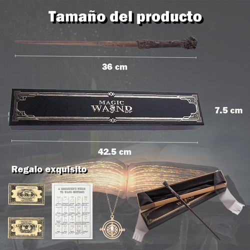 Harry Potter Varita Mágica Nucleo Metalico Varios Modelos