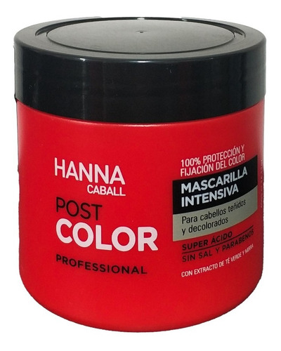 Hanna Caball Mascarilla Intensiva Post Color Cabello Teñido