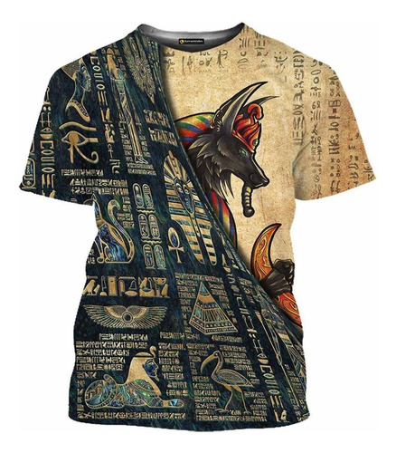 Hjb Dios Ojo De Horus 3d Retro Camiseta Egipcia