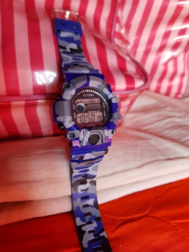 Reloj Digital Camuflado Hombre Cronometro