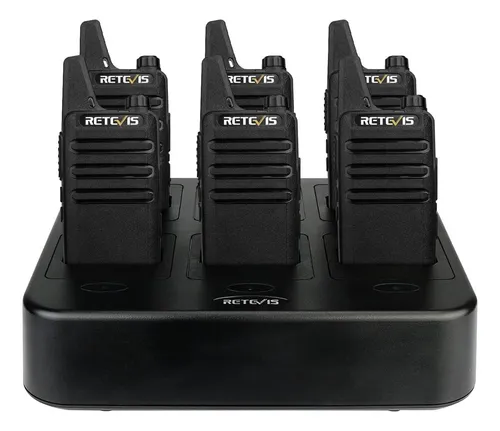 Walkie Talkies Retevis Rt22 Recargables 6 Paquete Manos