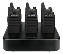 Comprar Walkie Talkies Retevis Rt22 Recargables 6 Paquete Manos