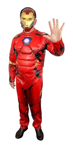 Disfraz Iron Man Avengers Adulto Deluxe Cotillón Activarte