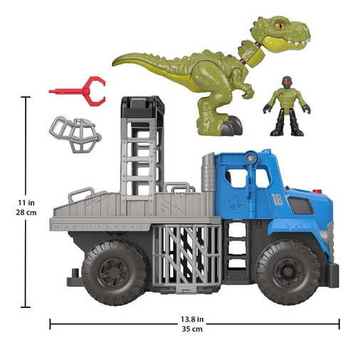 Fisher-price Dino Hauler Vehículo Con Dinosaurio T. Rex 5 Pz