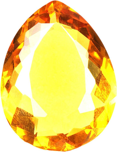 73.05 Ct Amarillo Citrino Pera En Forma De Piedra Preciosa, 