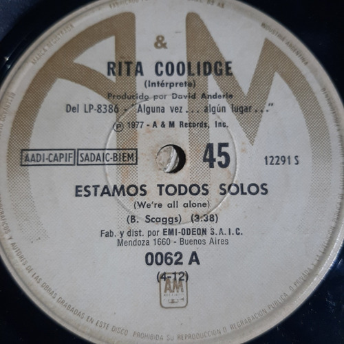 Simple Rita Coolidge Aym Records 0062 C17