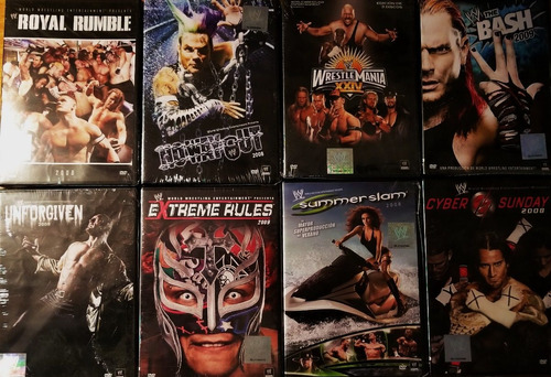 Wwe Dvd 17 Videos Originales Nuevos Oficiales + Remera 