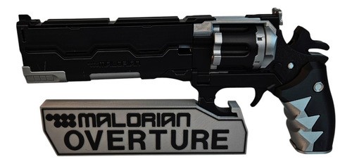 Revolver Malorian Jogo Cyberpunk 2077 Com Suporte De Mesa 3d