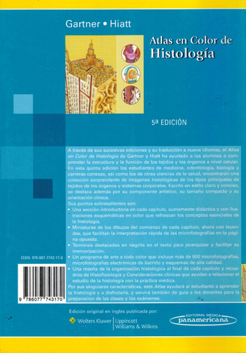 Atlas En Color De Histología - Gartner Hiatt
