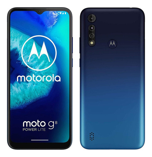  Celular Moto G8 Power 64gb Azul 4gb Ram Como Nuevo