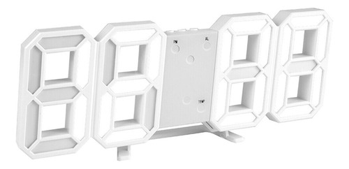 Reloj de mesa   digital Fliperex LED  color blanco 