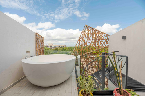 Estudio Penthouse Con Rooftop Privado En Renta En Tulum
