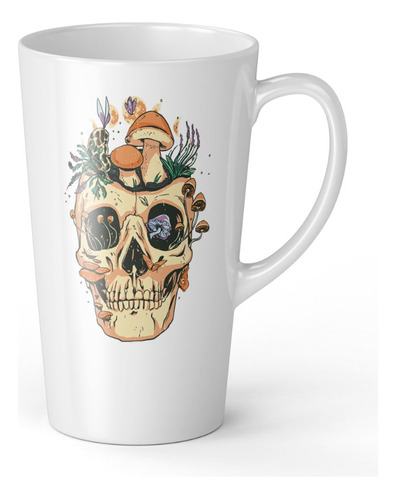 Taza Tazon Mug Craneo 17 Onzas Conica