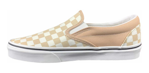 Tenis Vans Classic Slip On Checkerboard Beige Look Trendy