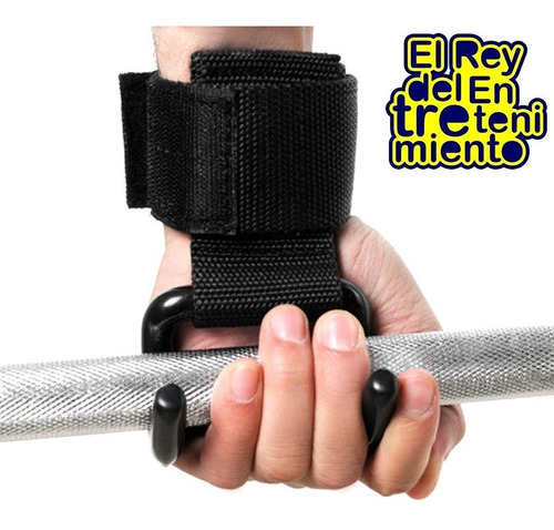 Par Muñequeras Soporte P/ Barra Mancuerna Pesas Gym - El Rey