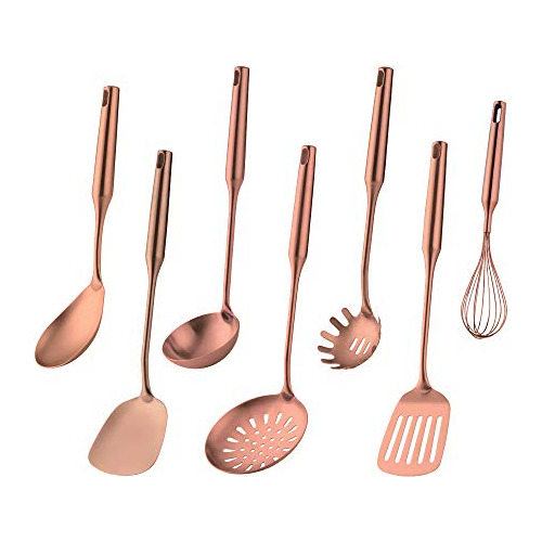 Juego De Utensilios De Cocina De 7 Piezas Oro Rosa De A...