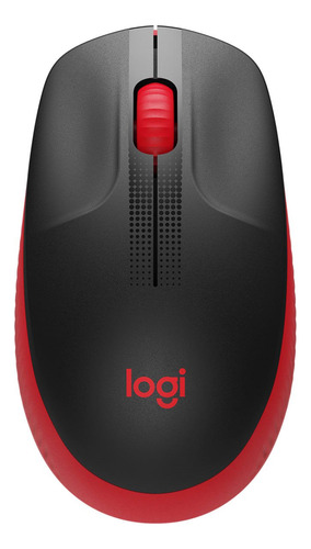 Mouse Inalambrico Logitech M190 1000dpi 3 Botones Rojo